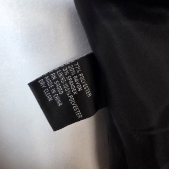 Kasper Womens 2 Button Blazer Career Business Wear Blue Denim Look Size 6 - Picture 6 of 7